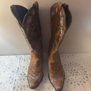 Pink and Purple cowboy boots